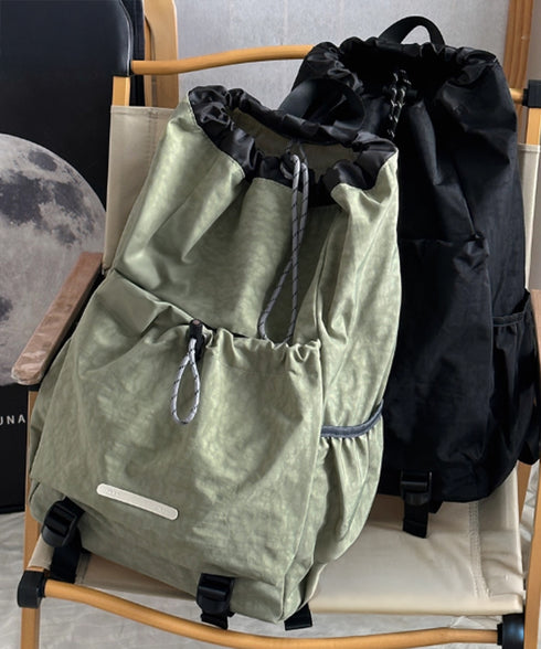 リュックサック ドローストリング 大容量 カジュアル ナイロン バックパック 男女兼用 おしゃれ 巾着リュックサック 旅行遠足 軽量バッグ アウトドア ストリート 88CXH-102